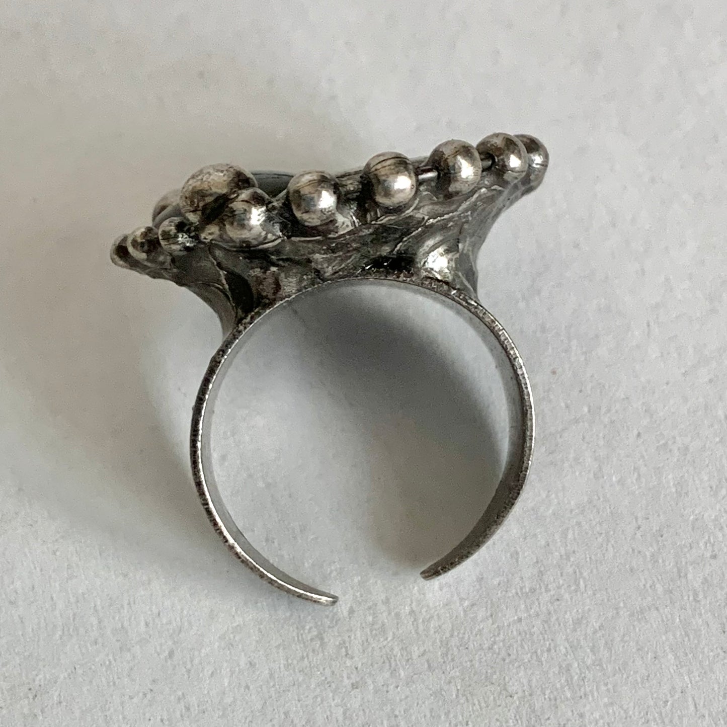 Pyrite Moon and & Labradorite Chunky Ring