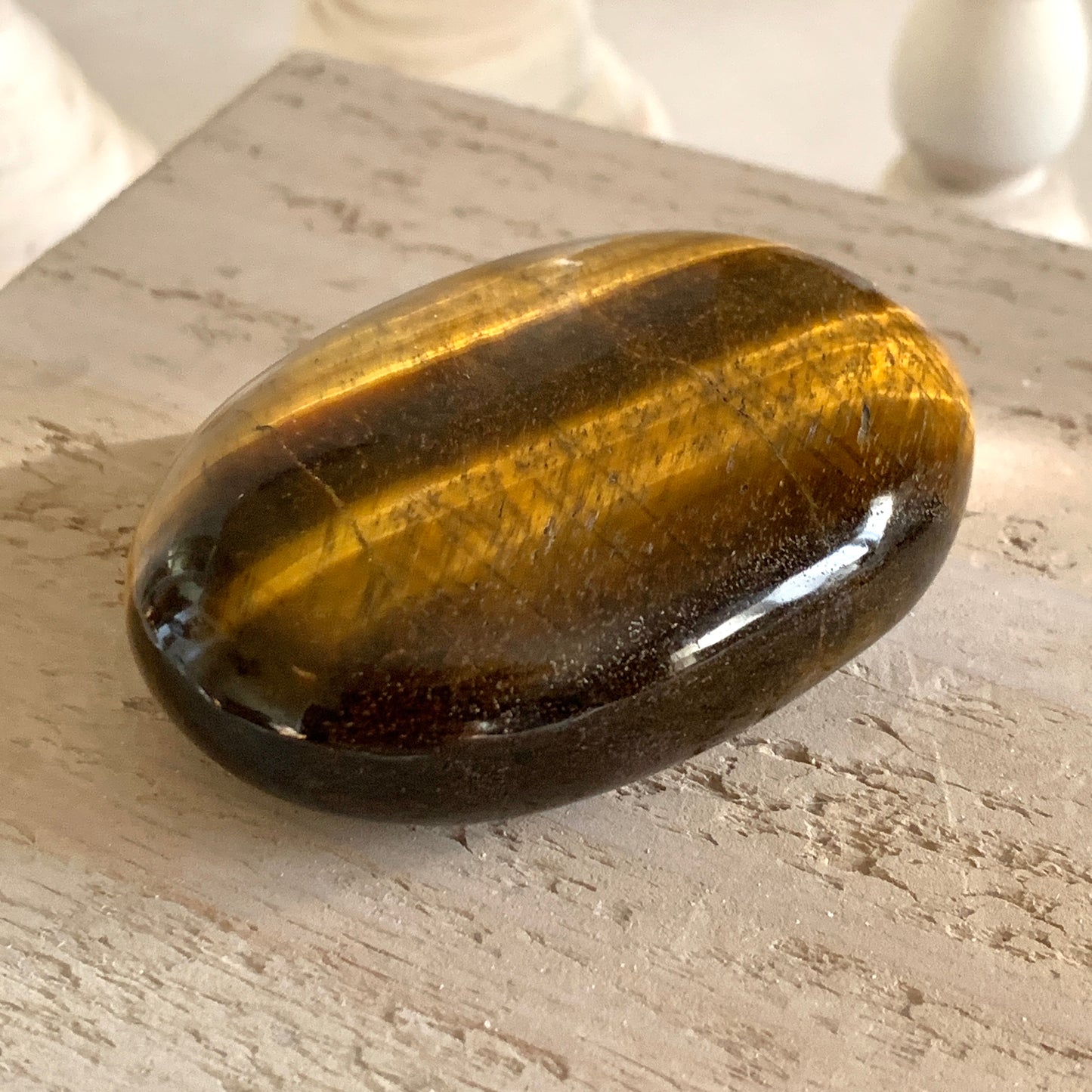 Tiger's Eye Palm Stone