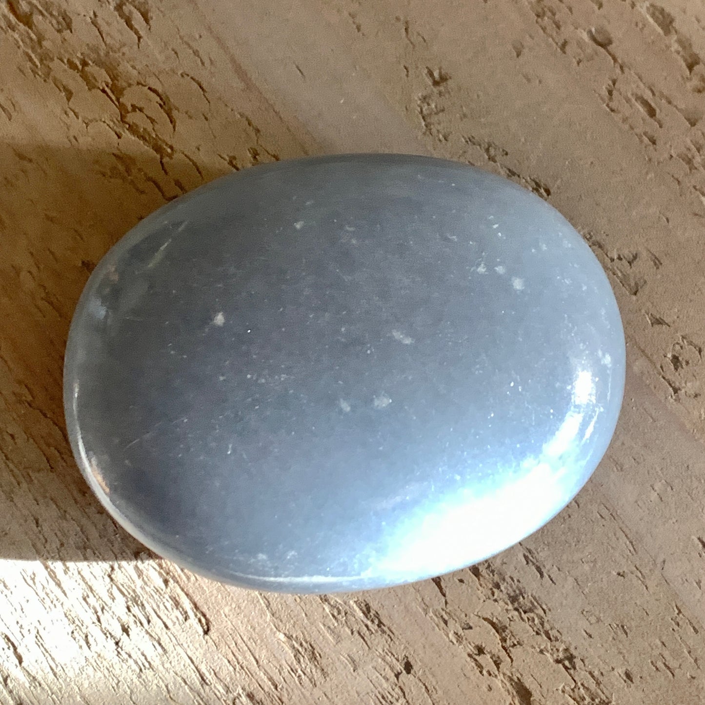 Angelite Palm Stone