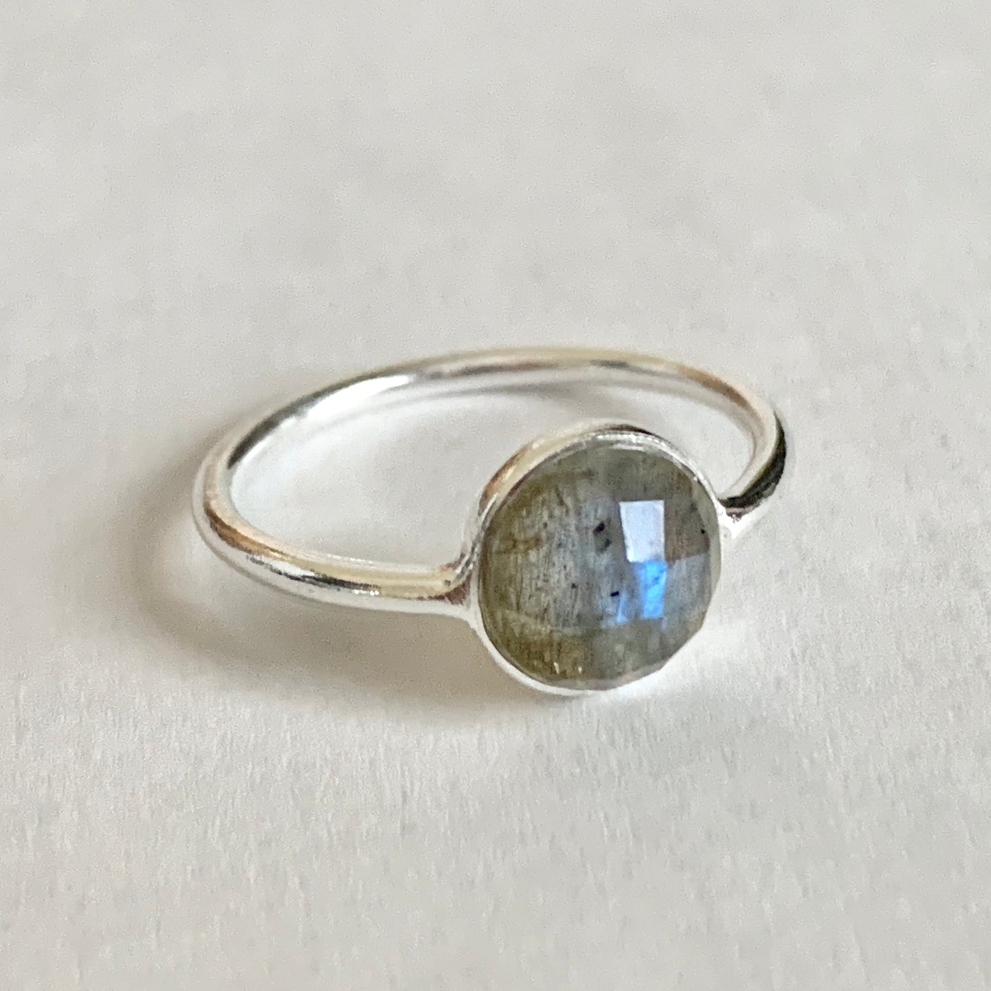 Labradorite Ring, Sterling Silver