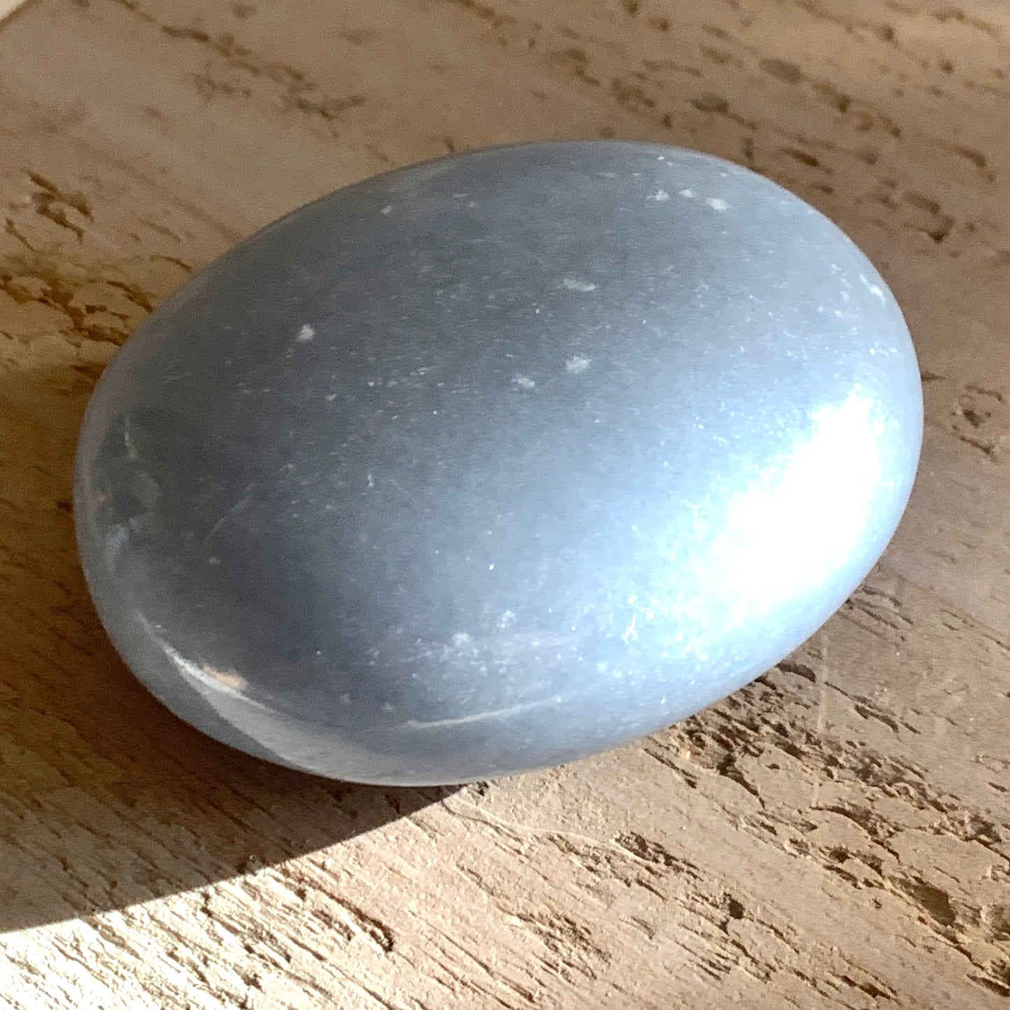 Angelite Palm Stone