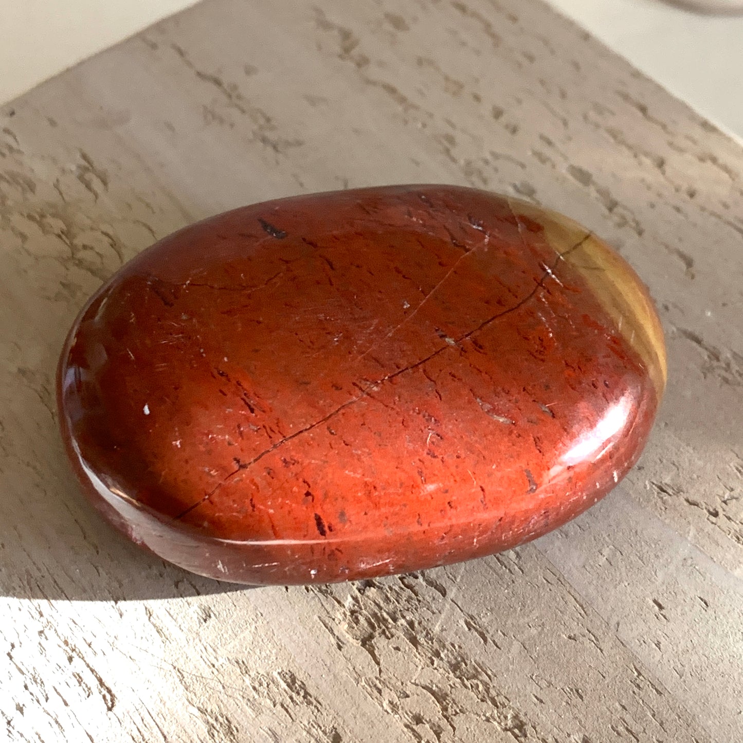 Red Jasper Palm Stone