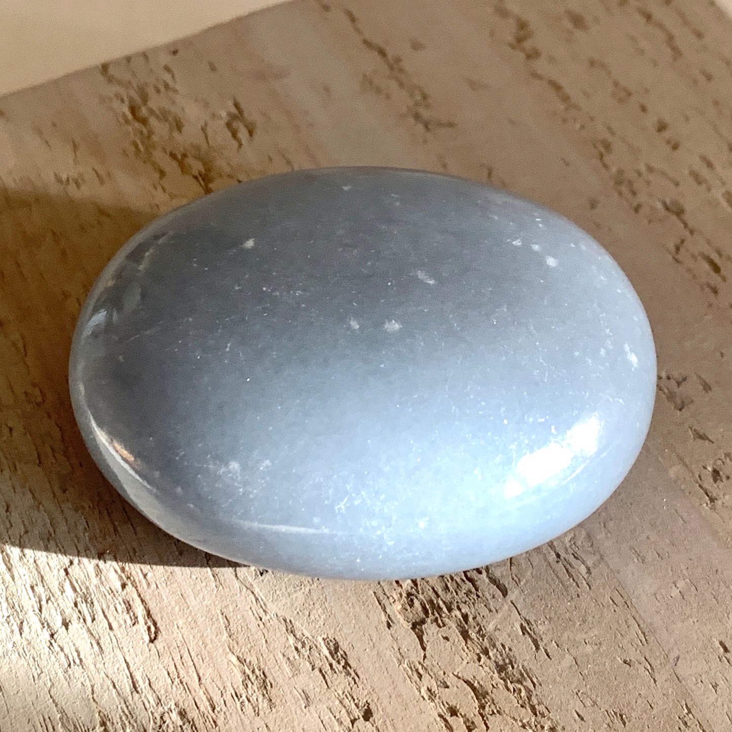 Angelite Palm Stone