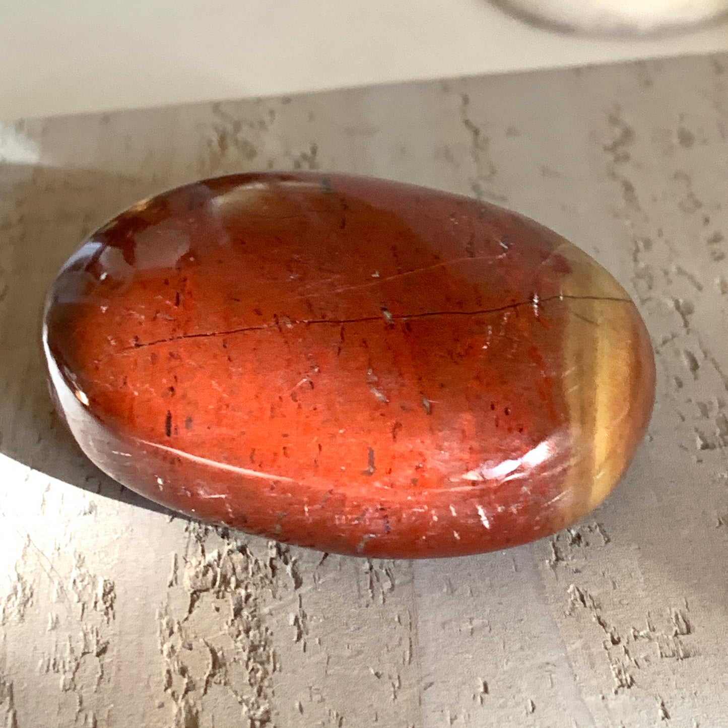Red Jasper Palm Stone