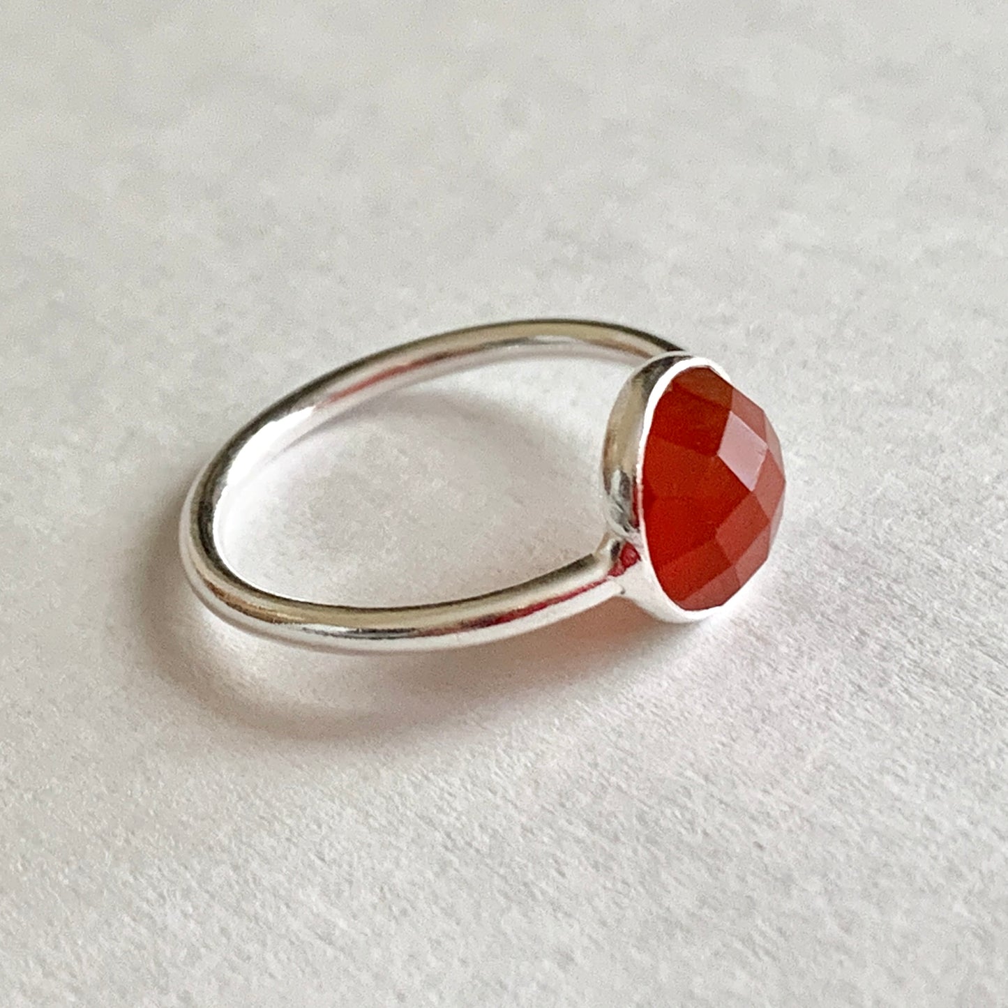Carnelian Ring, Sterling Silver