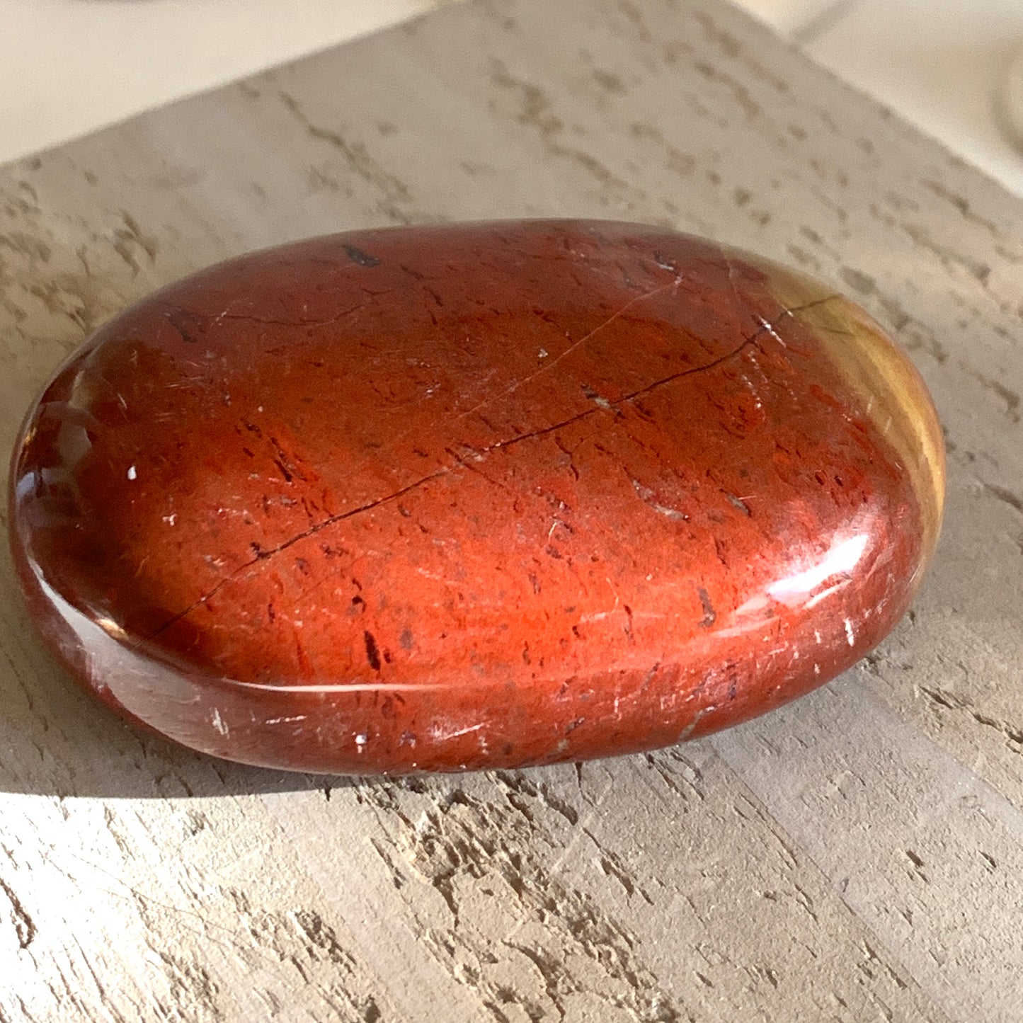 Red Jasper Palm Stone