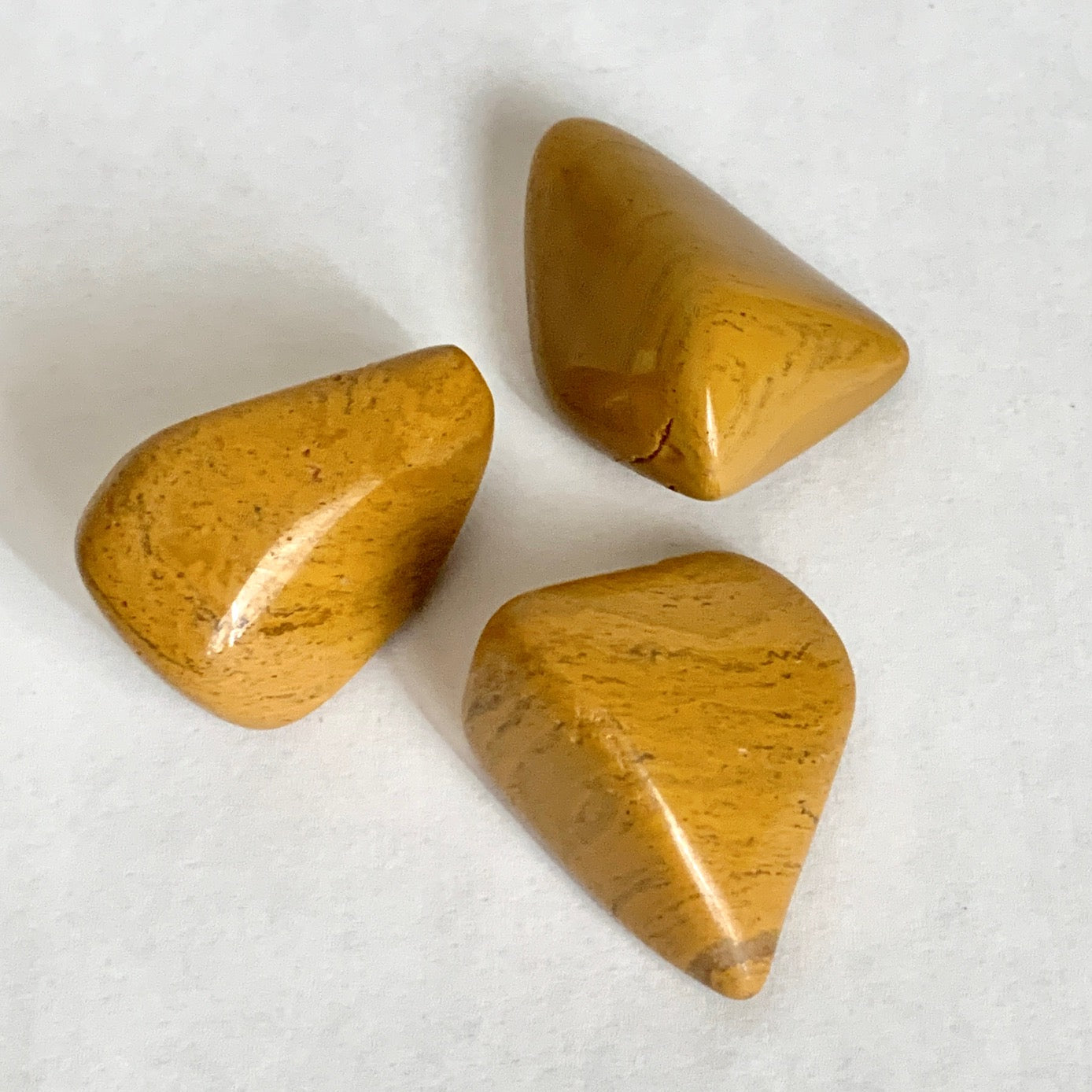 Yellow Jasper Stone Set, Tumbled