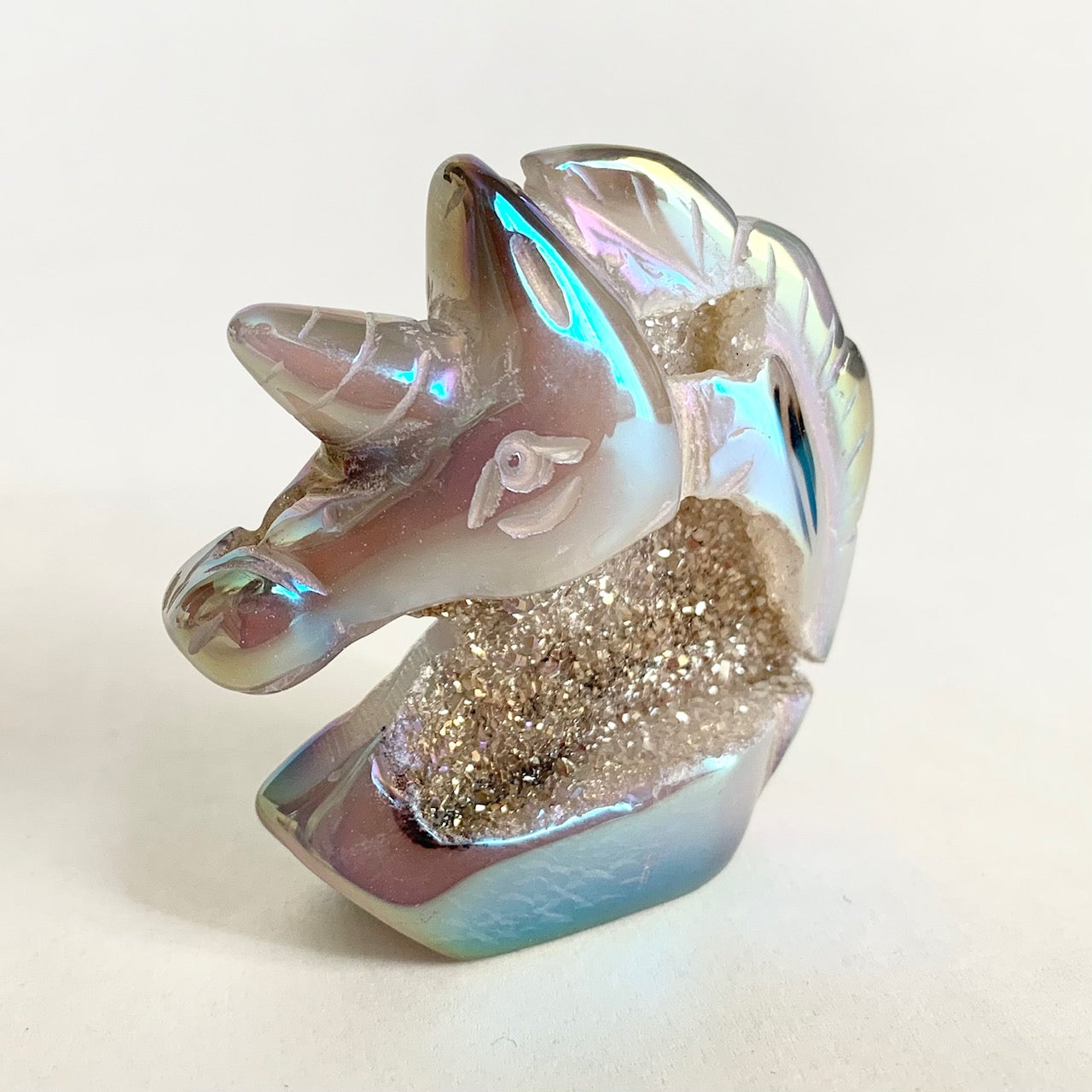 Angel Aura, Druzy Agate Unicorn
