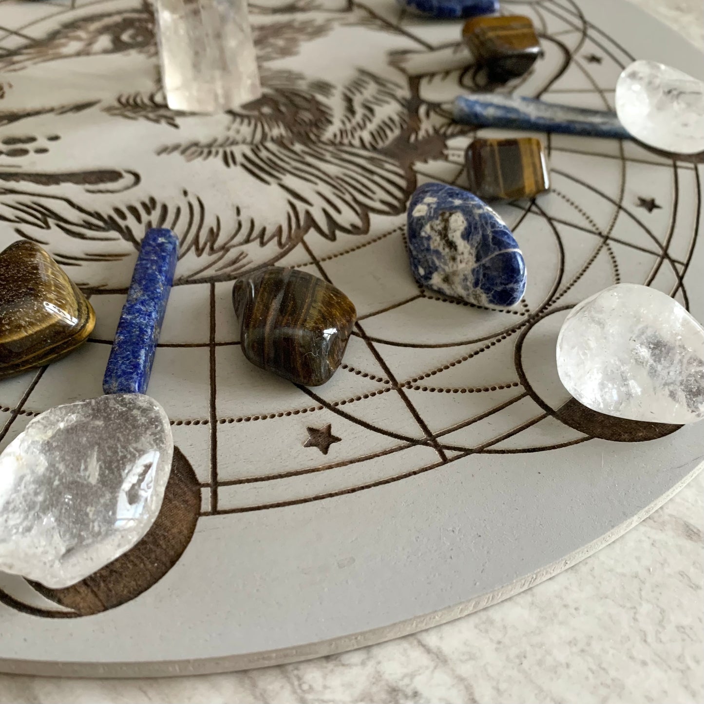 Wolf Crystal Grid - Made to Order