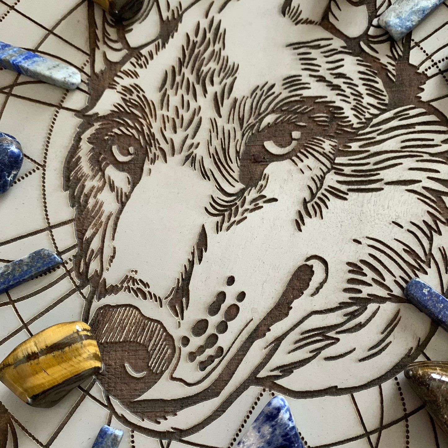 Wolf Crystal Grid - Made to Order