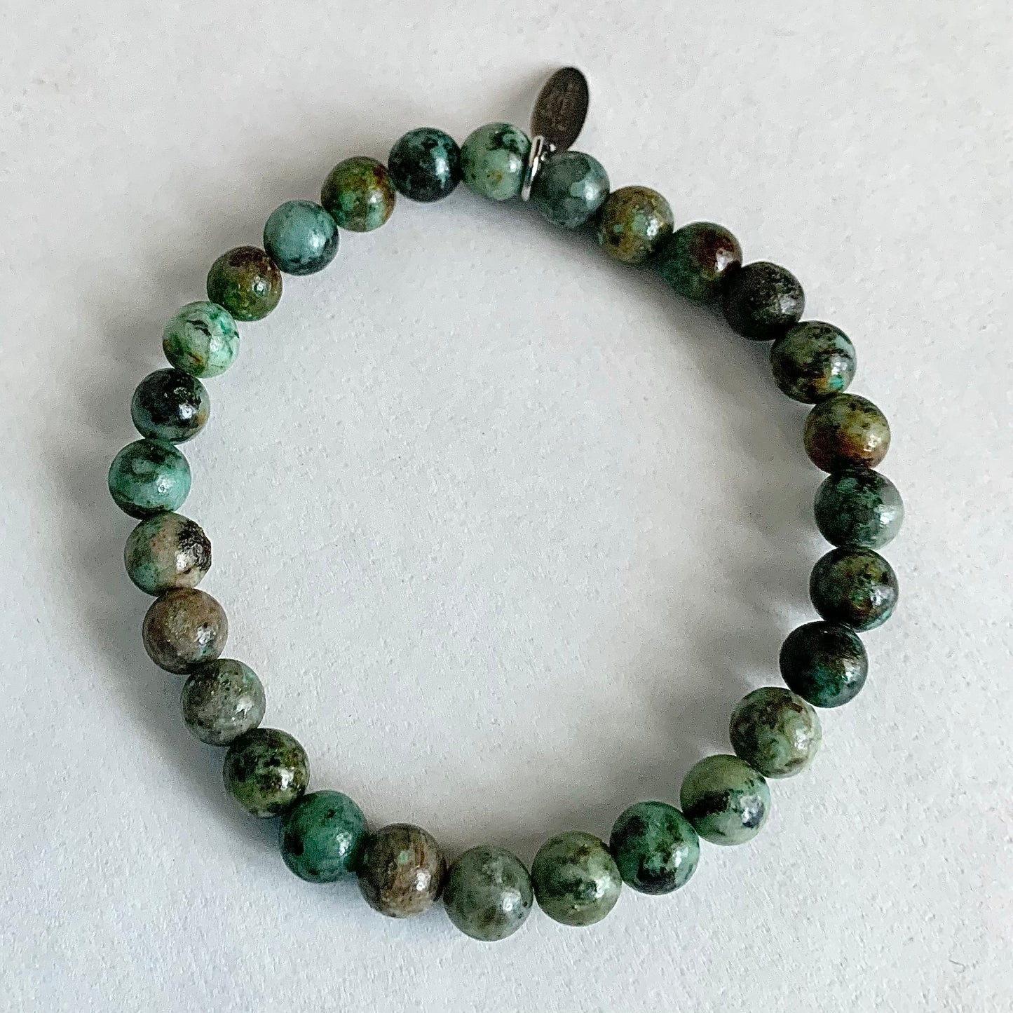 African Turquoise Synergy Bracelet 6mm