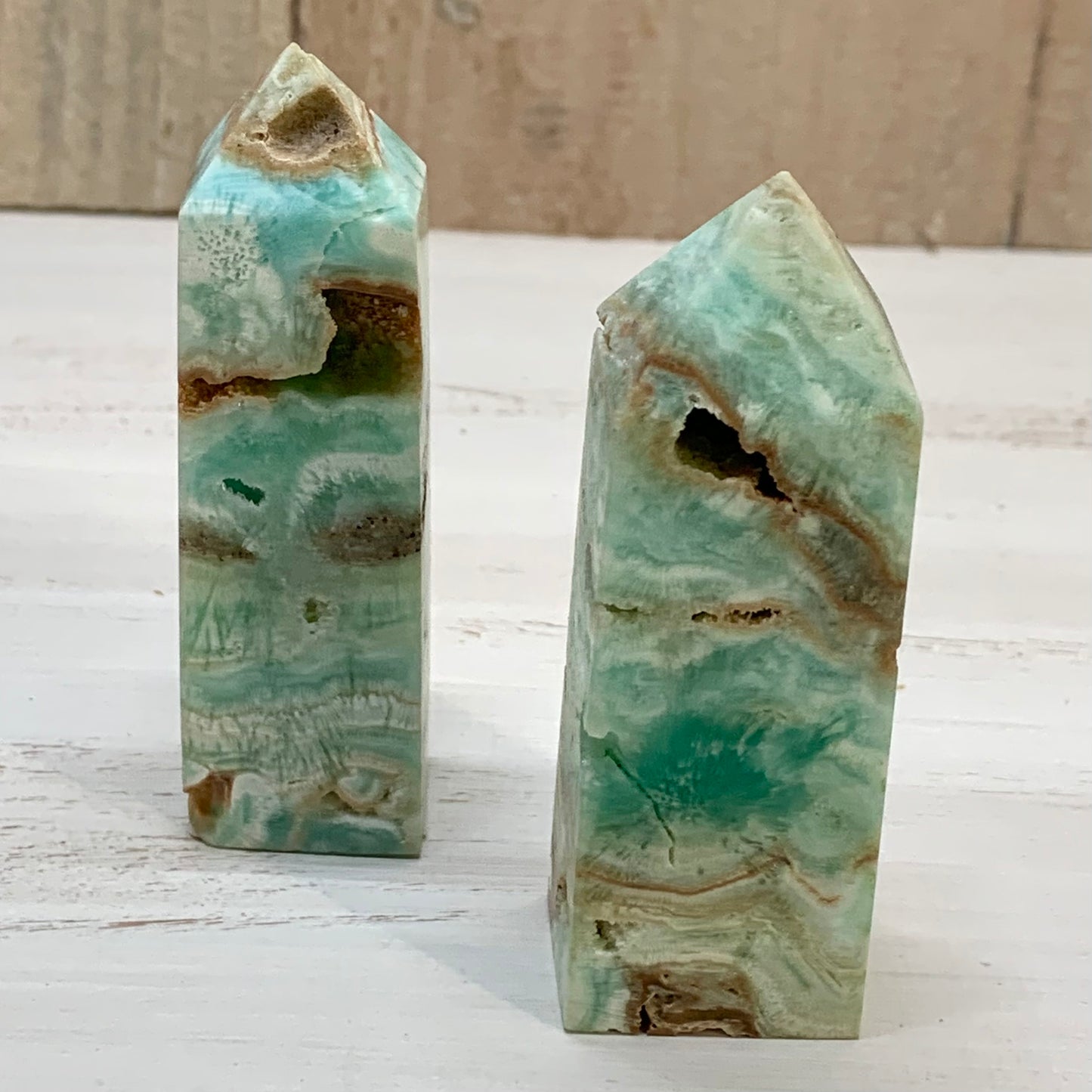 Hemimorphite Druzy Tower