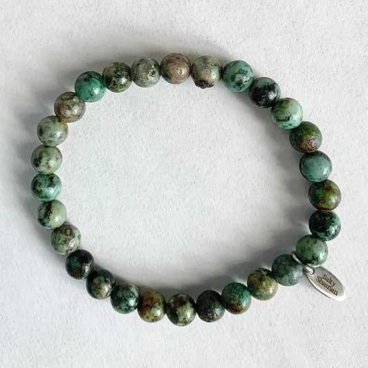 African Turquoise Synergy Bracelet 6mm