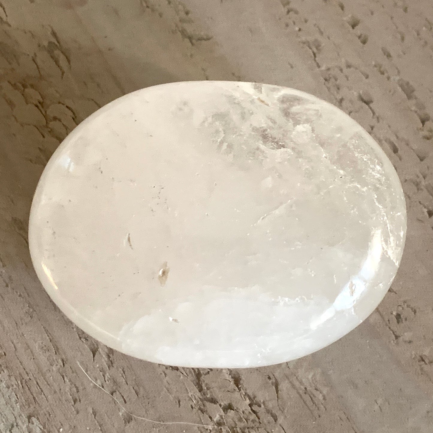 Clear Quartz Palm Stone