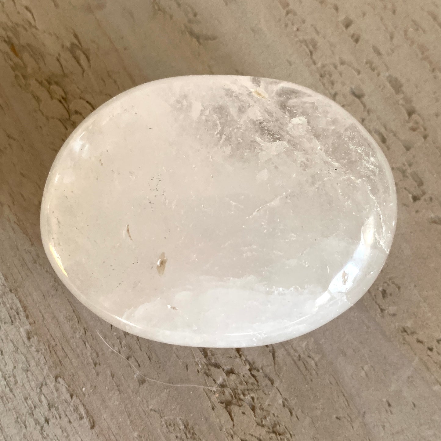 Clear Quartz Palm Stone