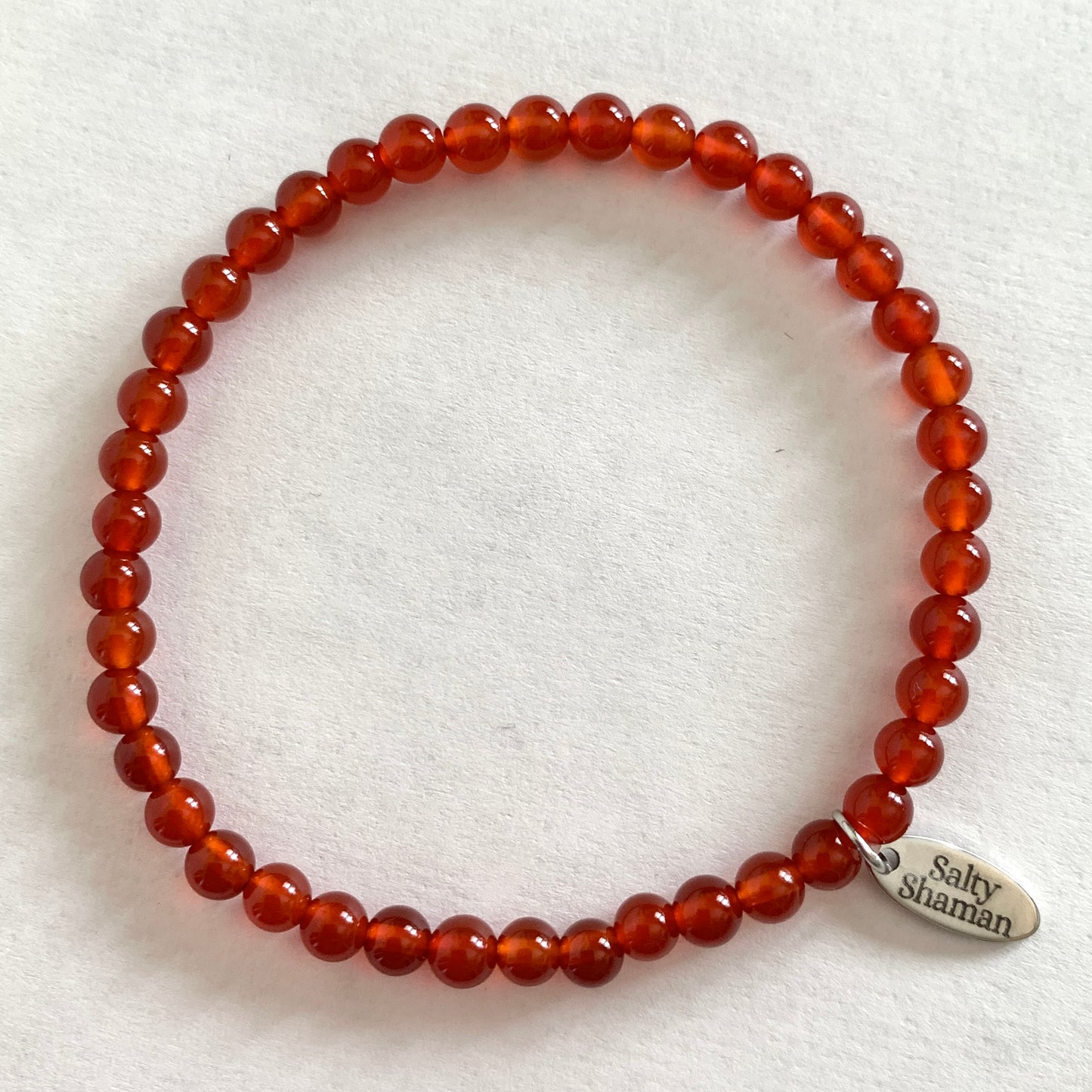 Red Agate Synergy Bracelet 4mm