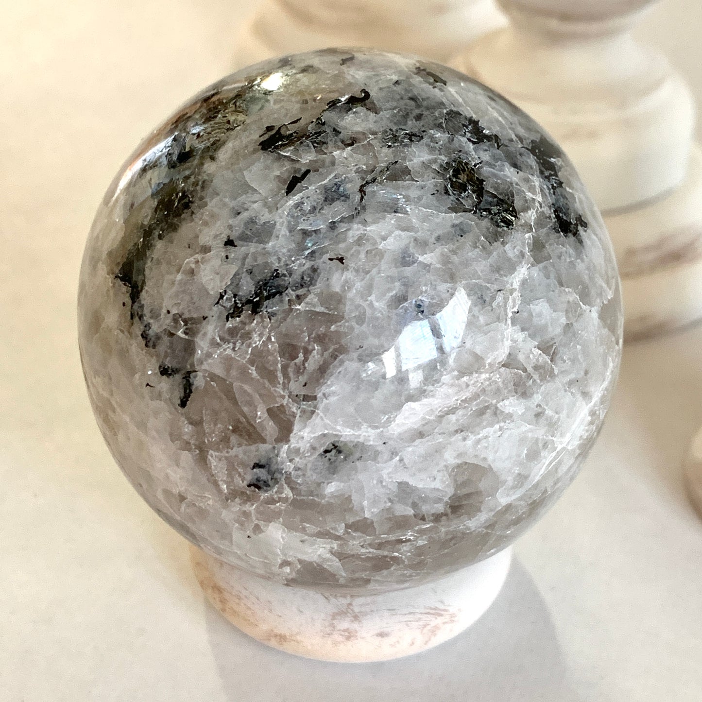 Rainbow Moonstone Sphere