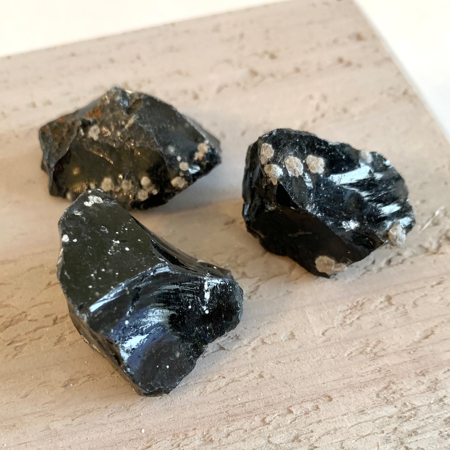 Snowflake Obsidian Stone Set, Rough