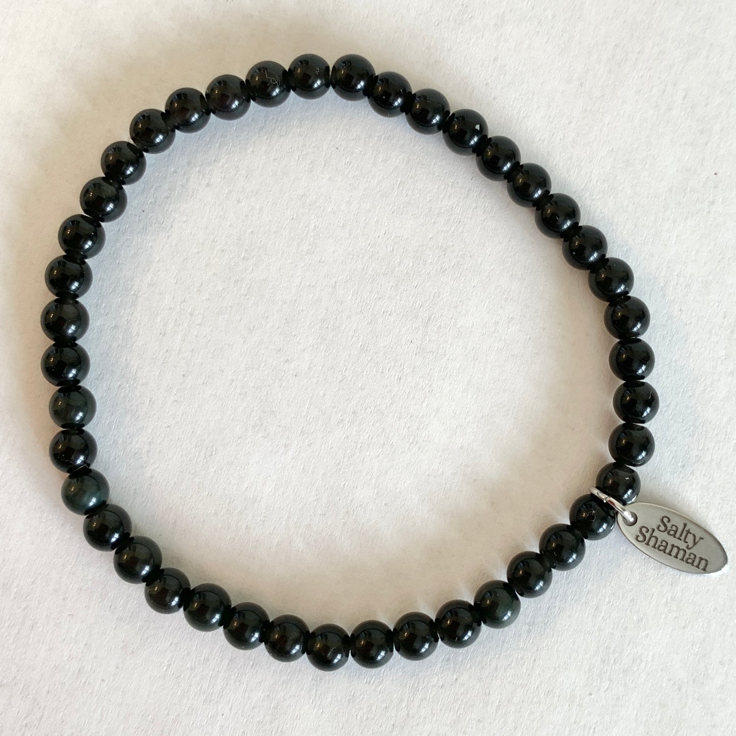 Black Obsidian Synergy Bracelet 4mm