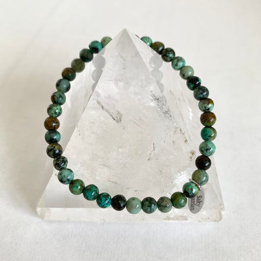 African Turquoise Synergy Bracelet 4mm