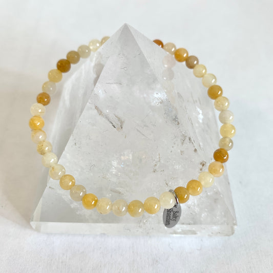 Yellow Jade Synergy Bracelet 4mm