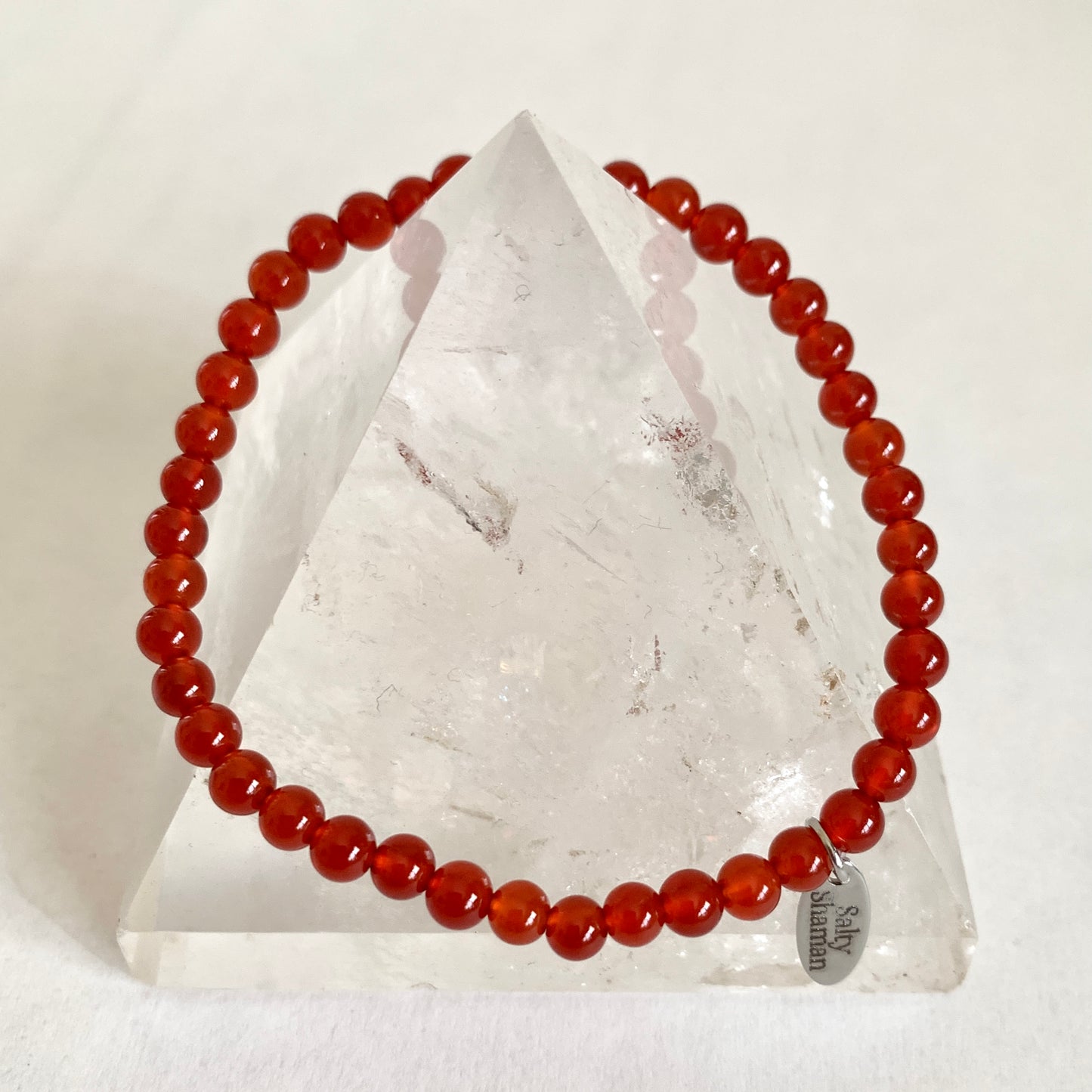 Red Agate Synergy Bracelet 4mm