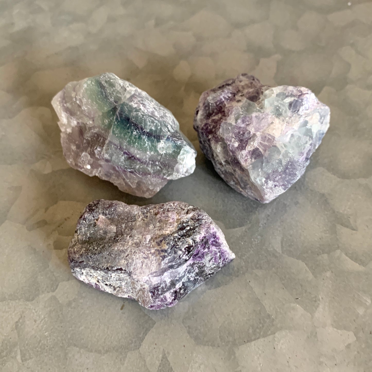 Rainbow Fluorite Stone Set, Rough