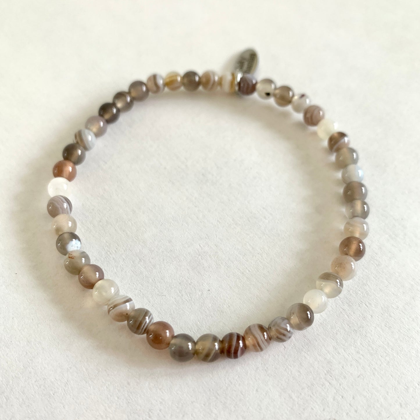 Botswana Agate Synergy Bracelet 4mm