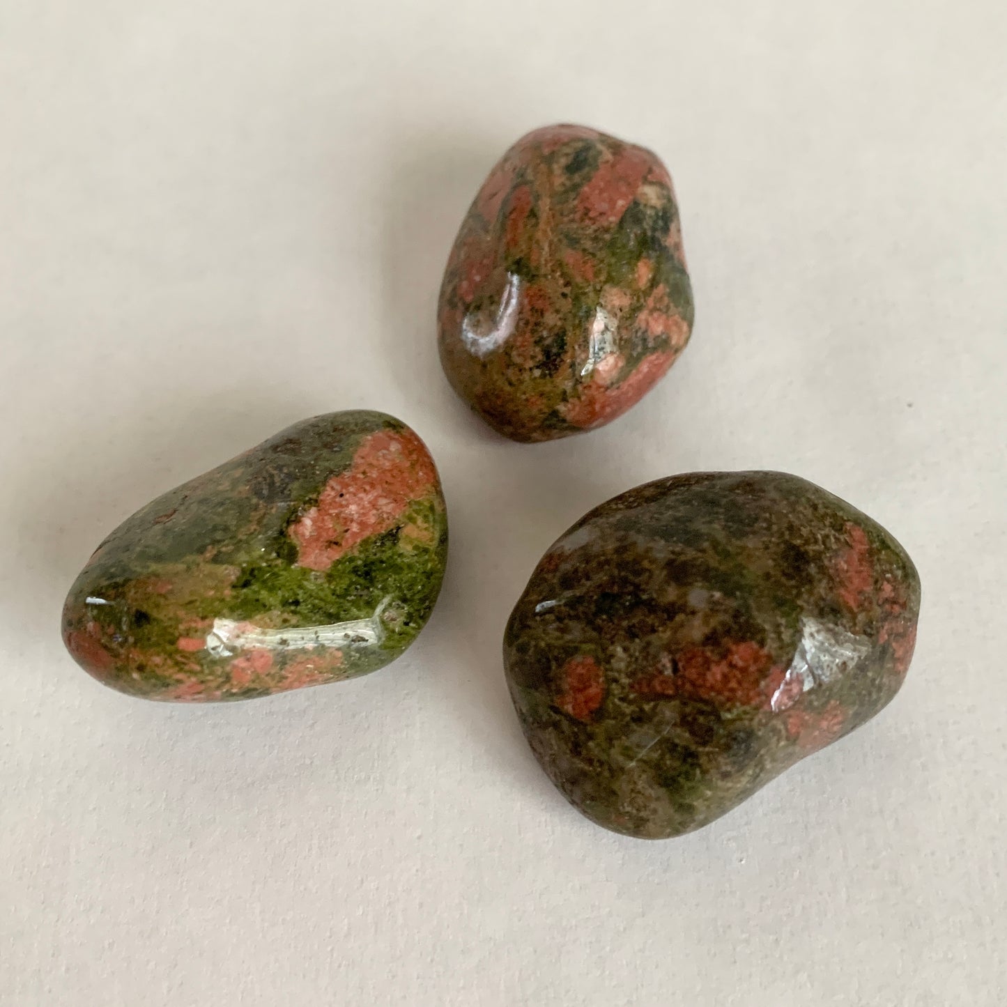 Unakite Stone Set, Tumbled