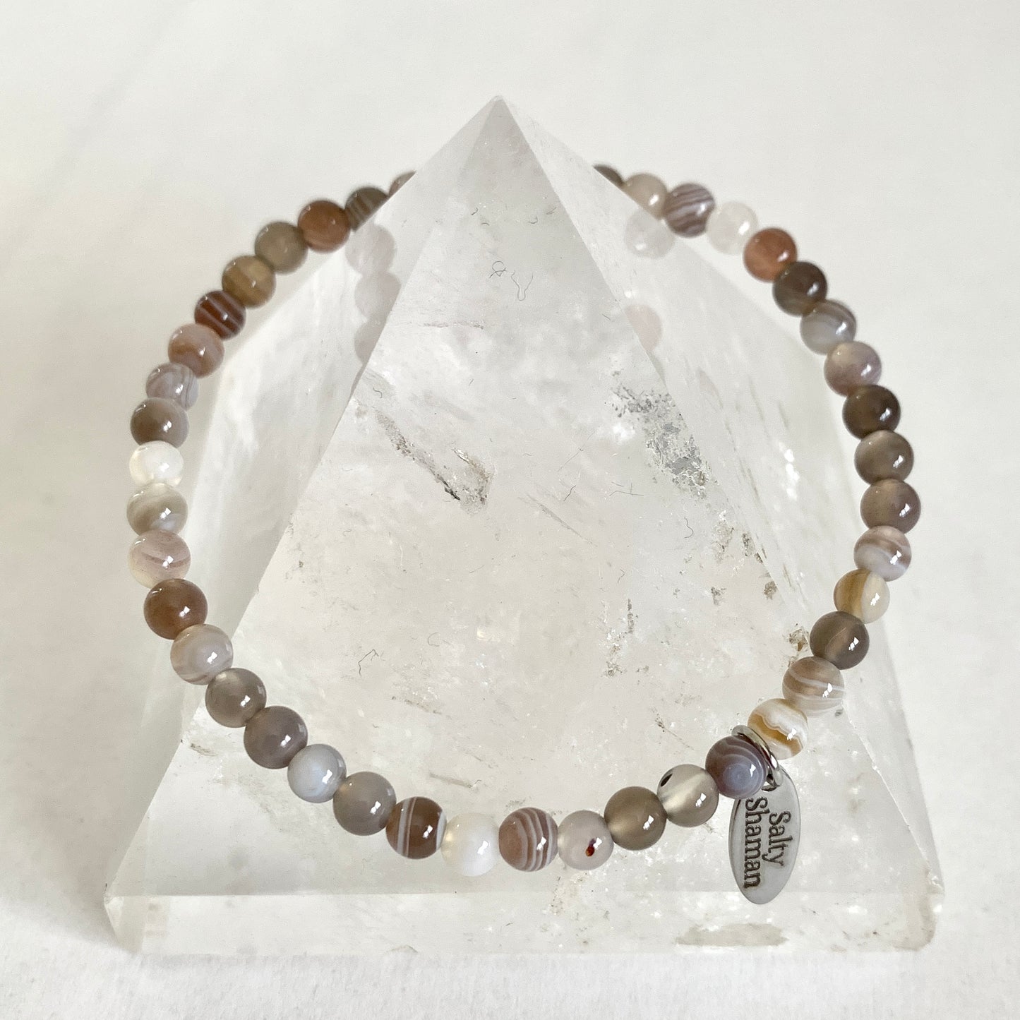 Botswana Agate Synergy Bracelet 4mm