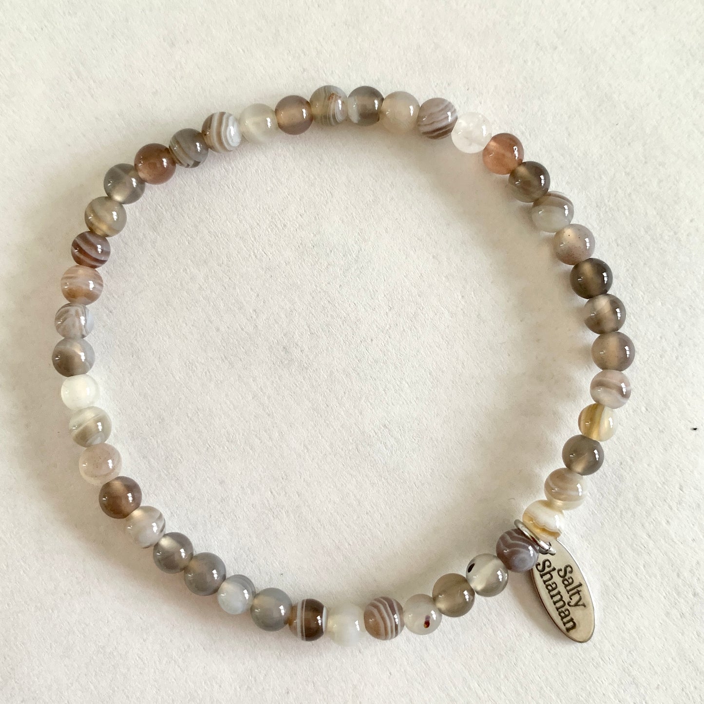 Botswana Agate Synergy Bracelet 4mm