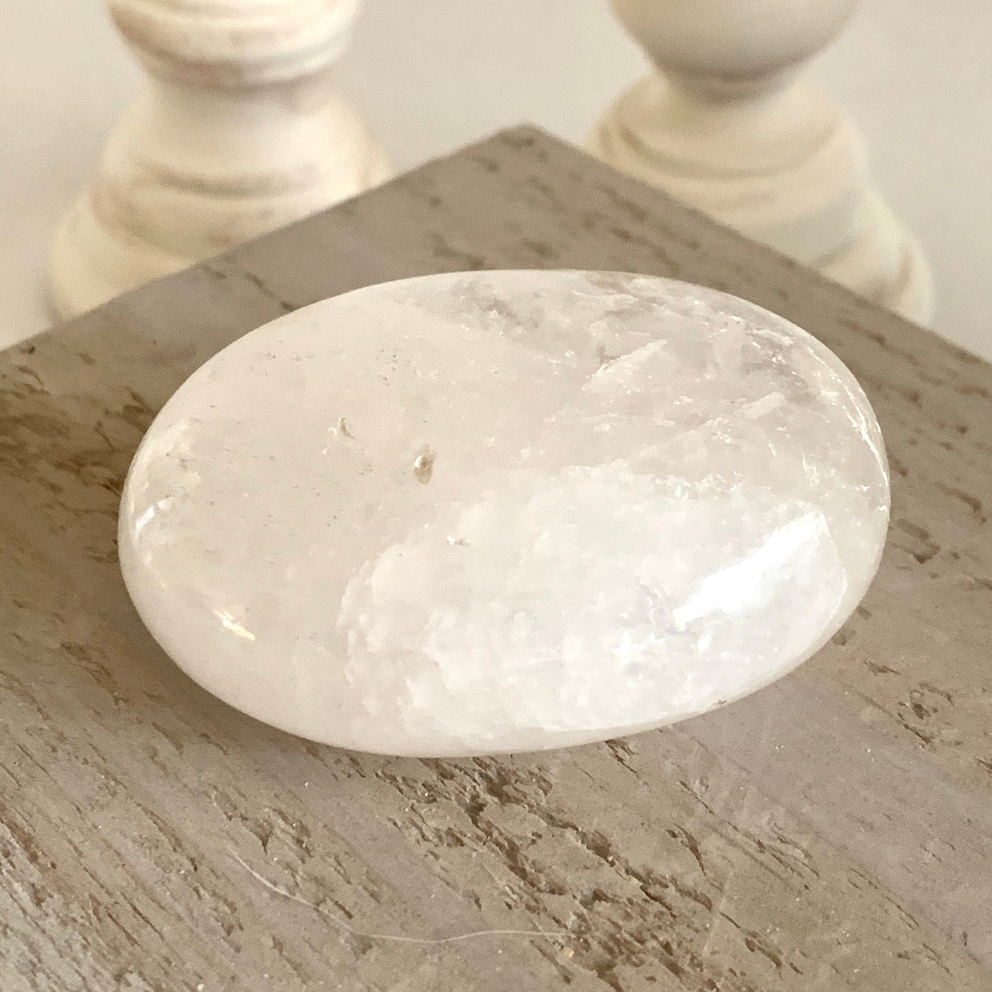 Clear Quartz Palm Stone