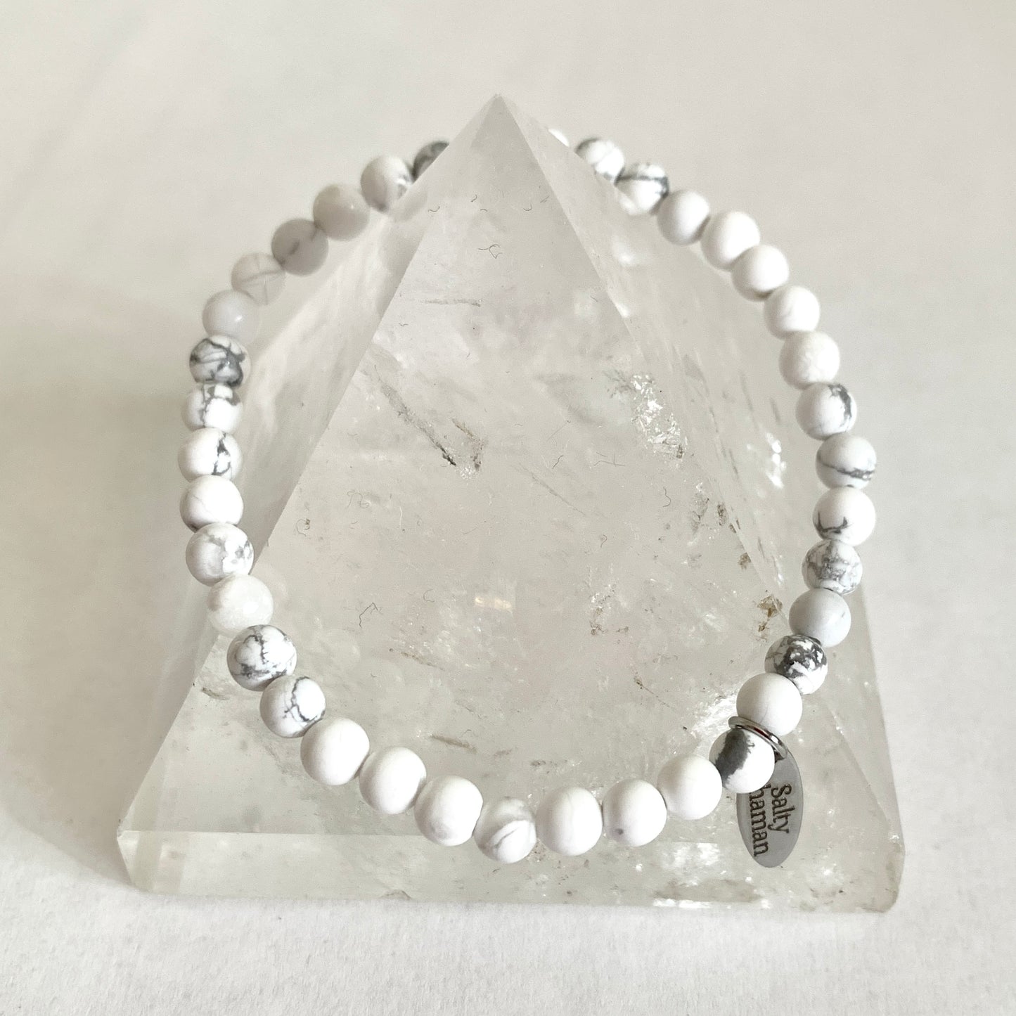 White Howlite Synergy Bracelet 4mm