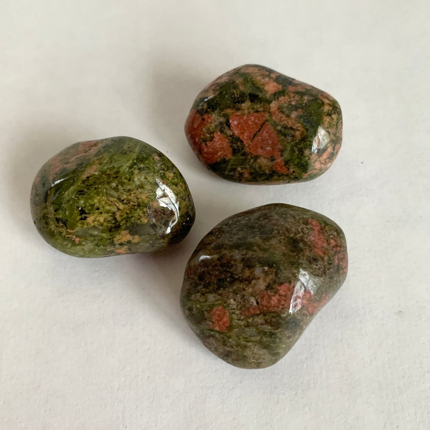 Unakite Stone Set, Tumbled