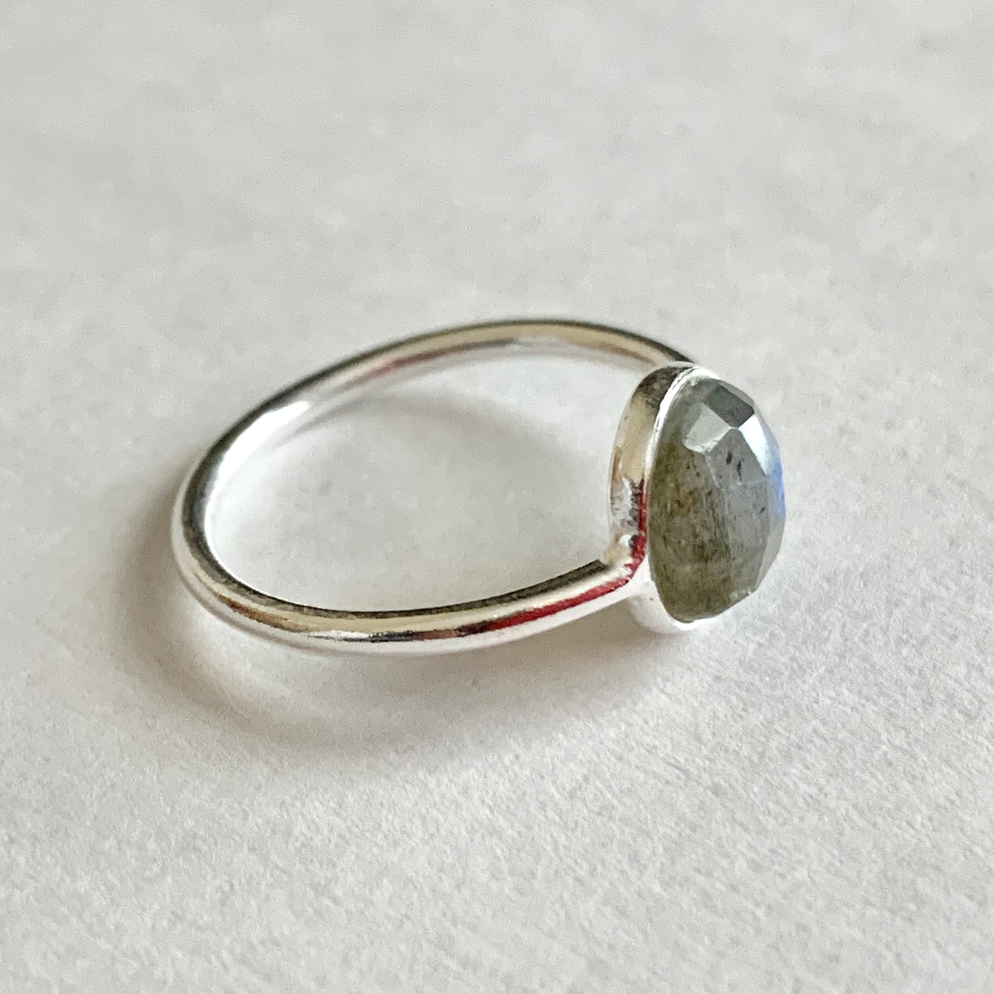 Labradorite Ring, Sterling Silver