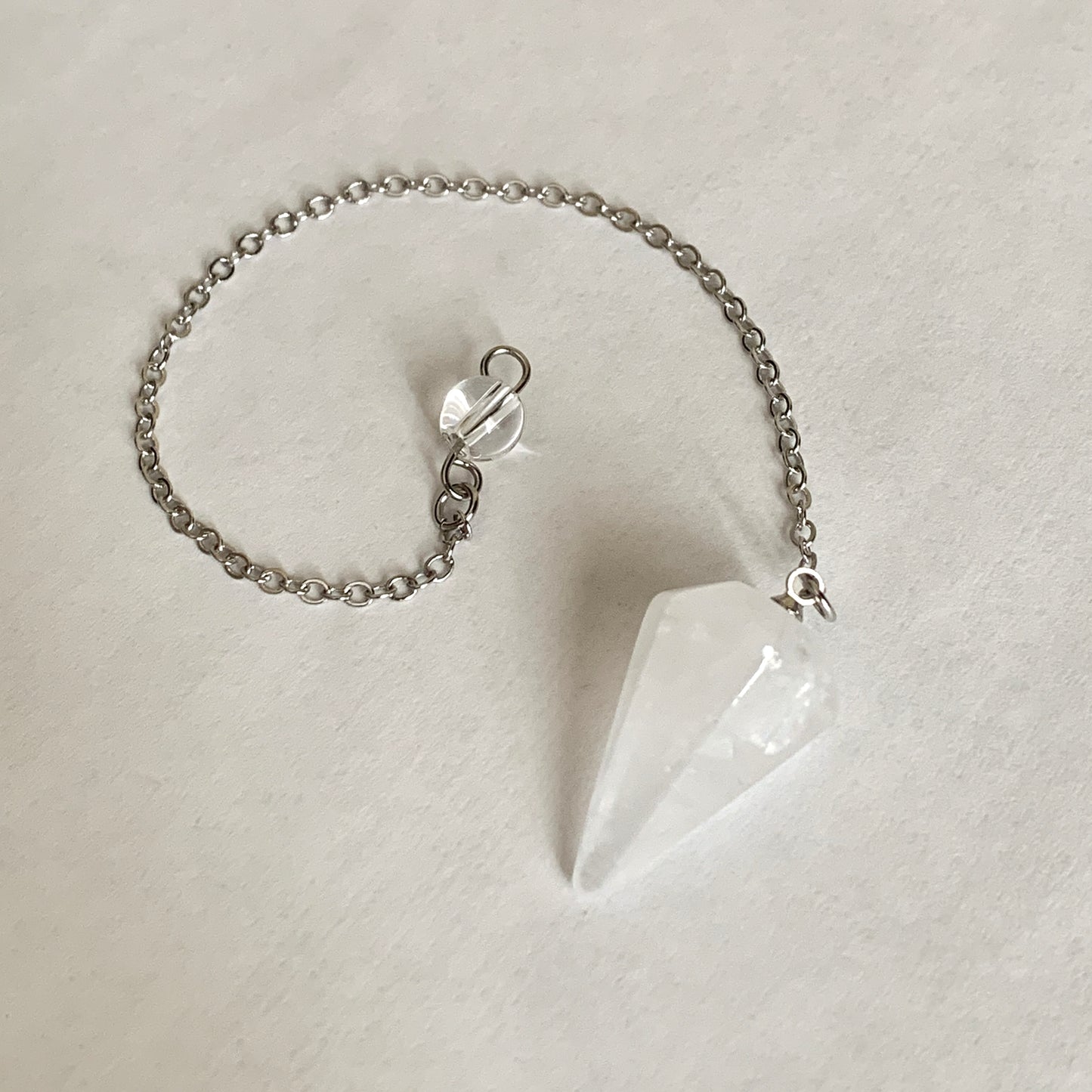 Clear Quartz Travel-Size Pendulum