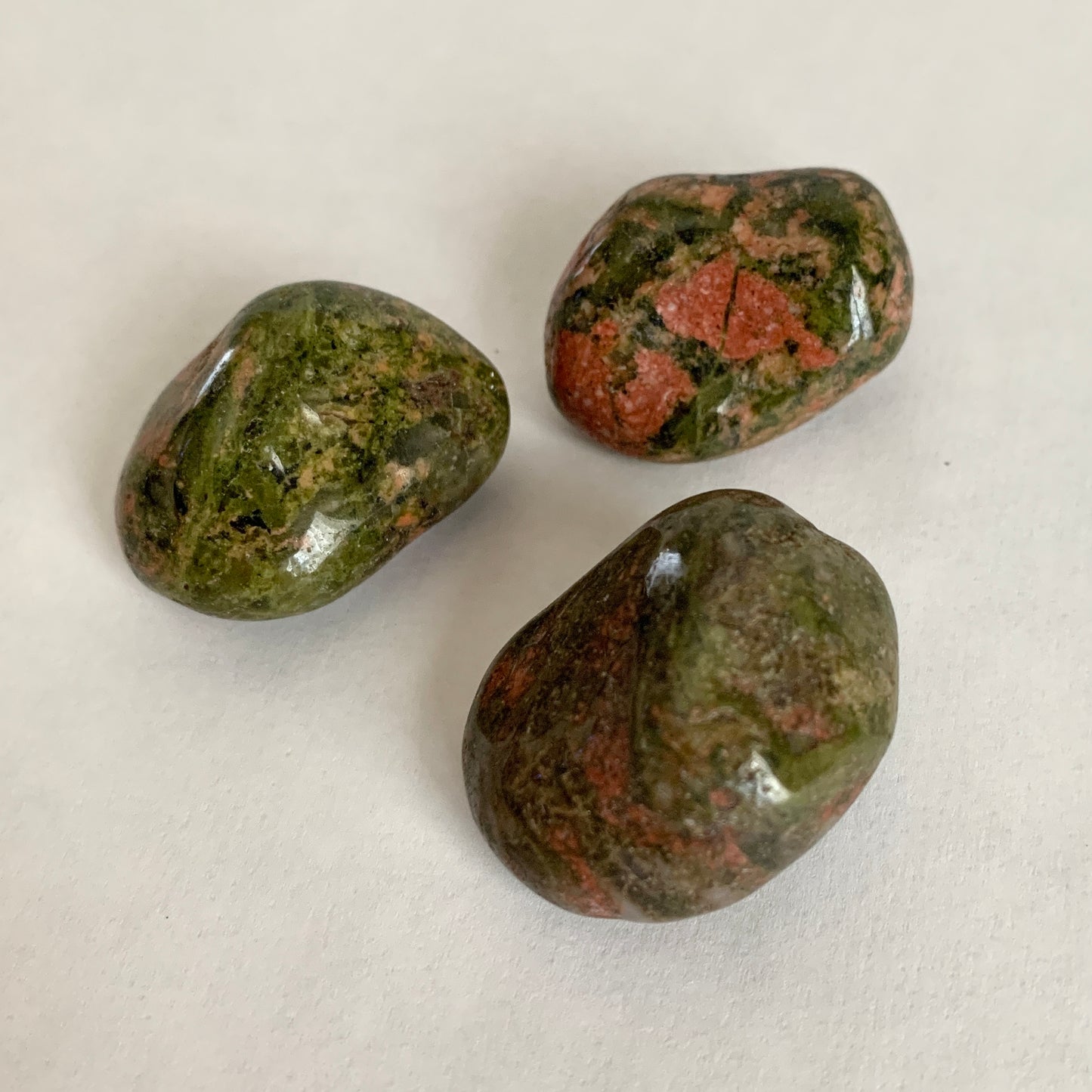 Unakite Stone Set, Tumbled