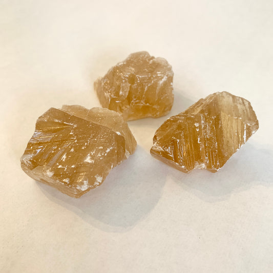 Honey Calcite Stone Set, Rough