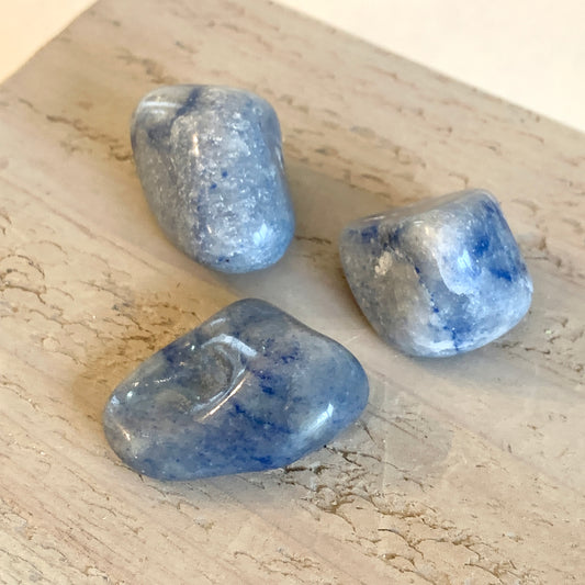 Blue Quartz Stone Set, Tumbled