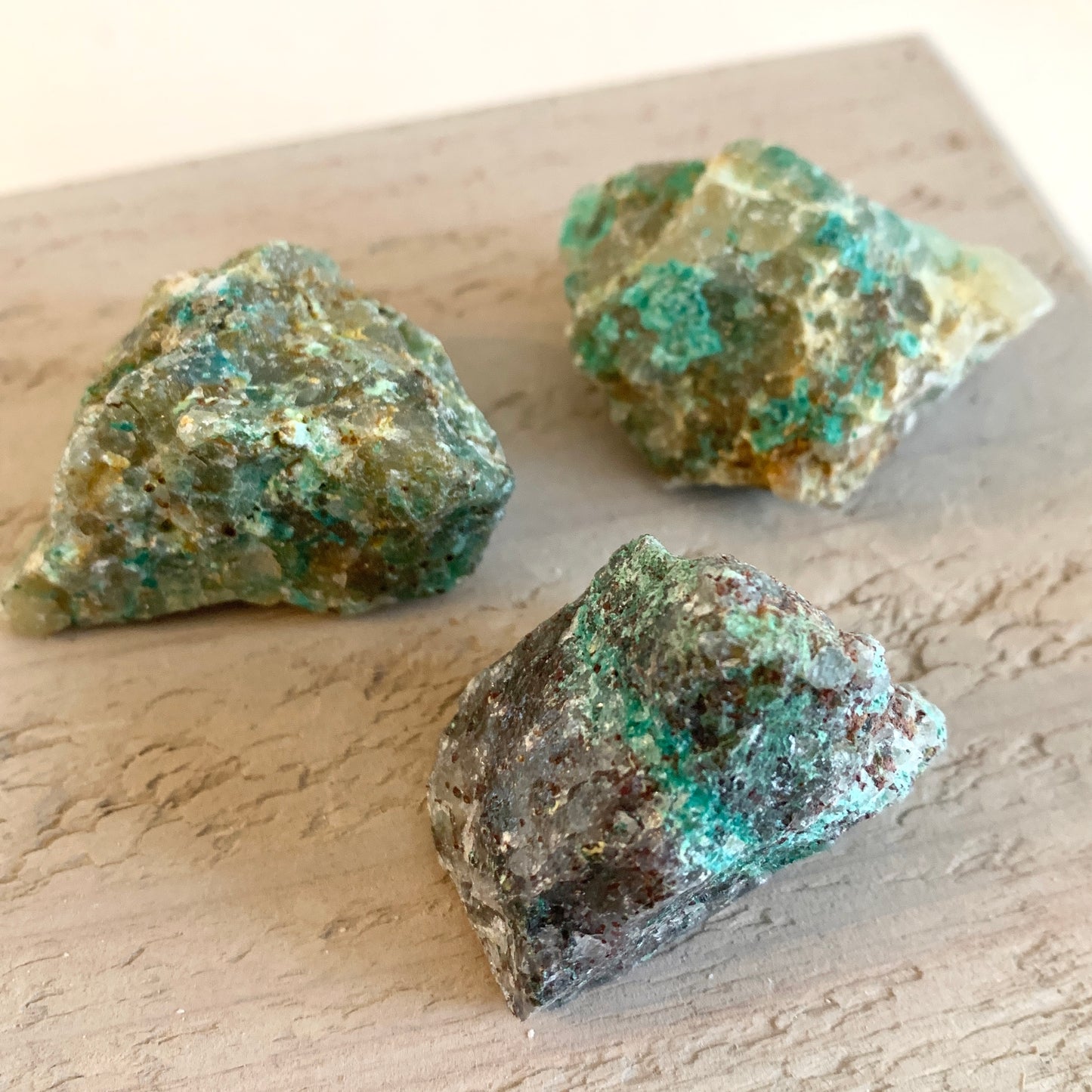 Chrysocolla Stone Set, Rough