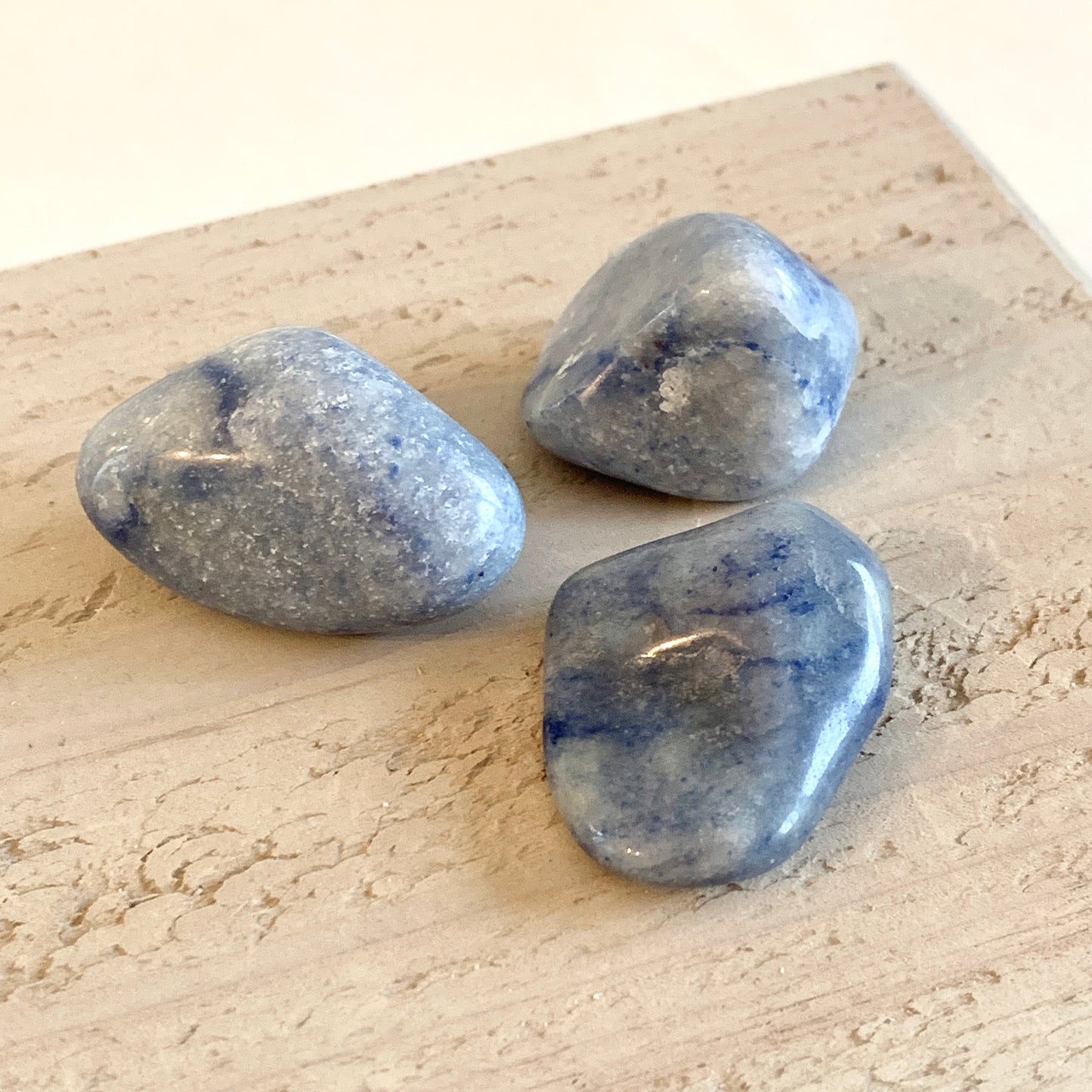 Blue Quartz Stone Set, Tumbled