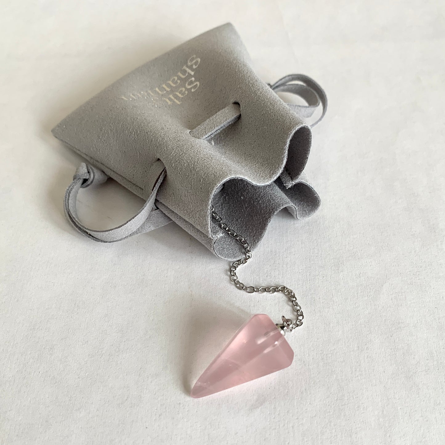 Rose Quartz Travel-Size Pendulum