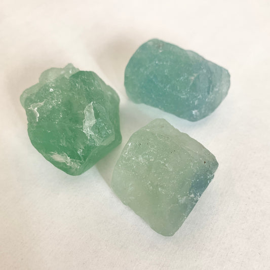 Green Fluorite Stone Set, Rough