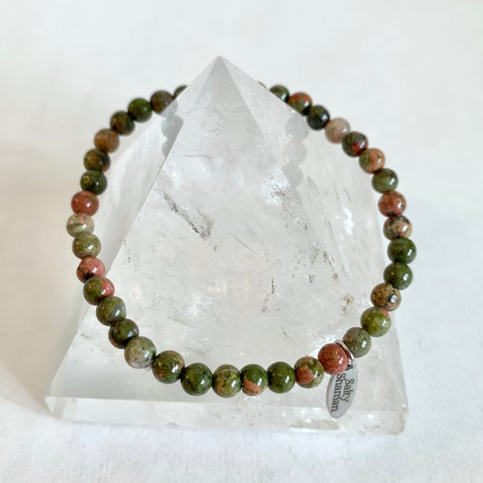 Unakite Synergy Bracelet 4mm