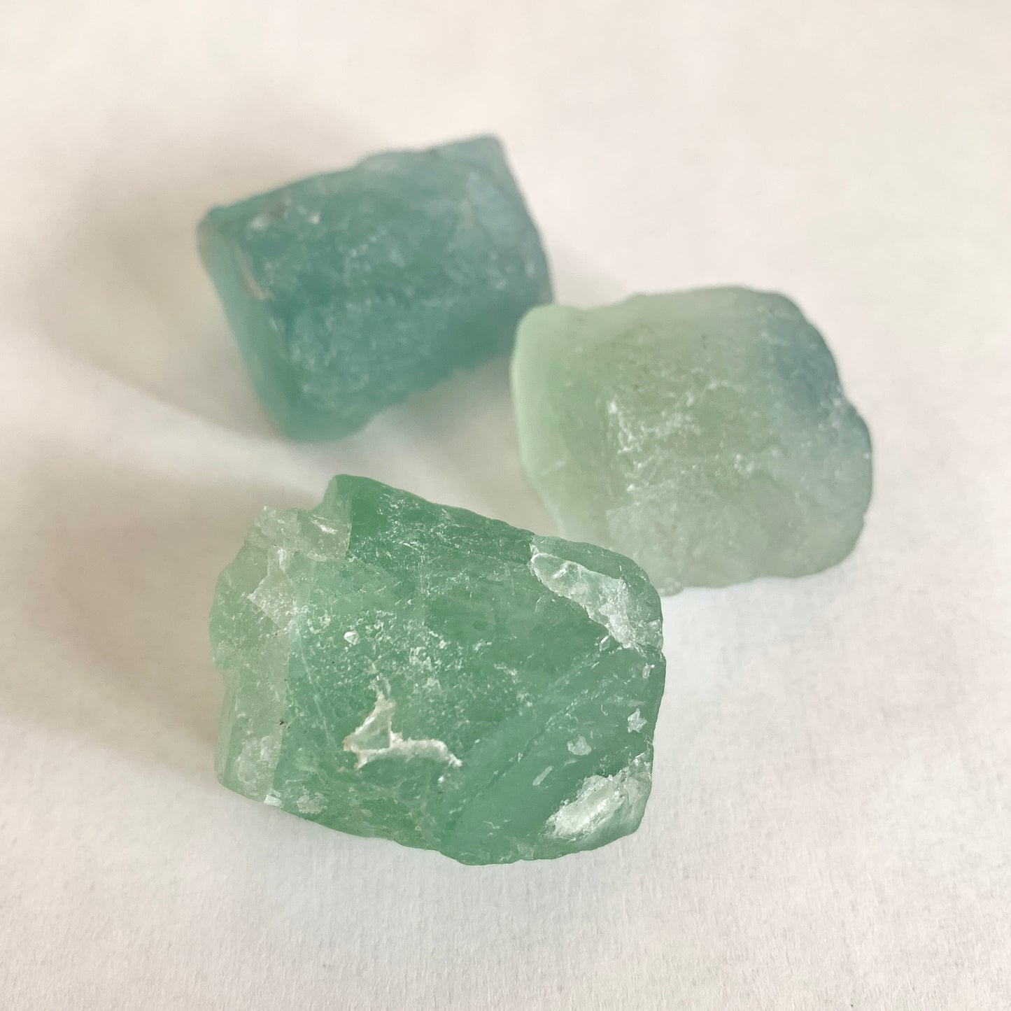 Green Fluorite Stone Set, Rough