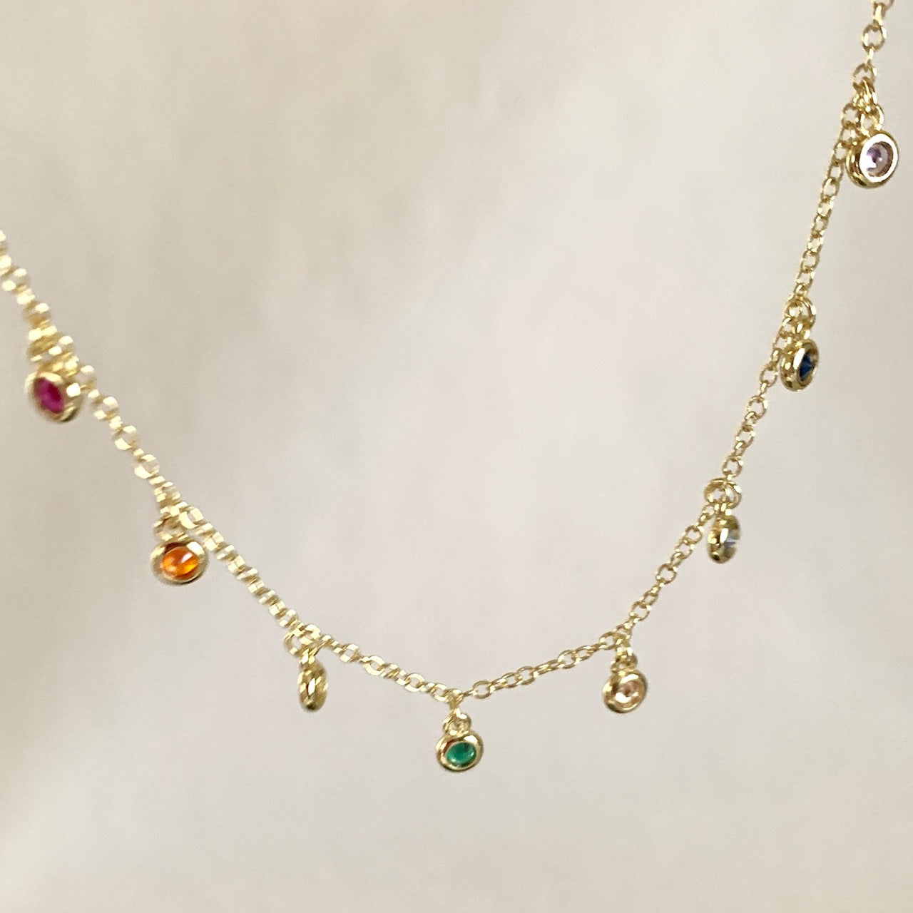 Celestial Planets Necklace, Sterling Silver with 18K Gold Plating