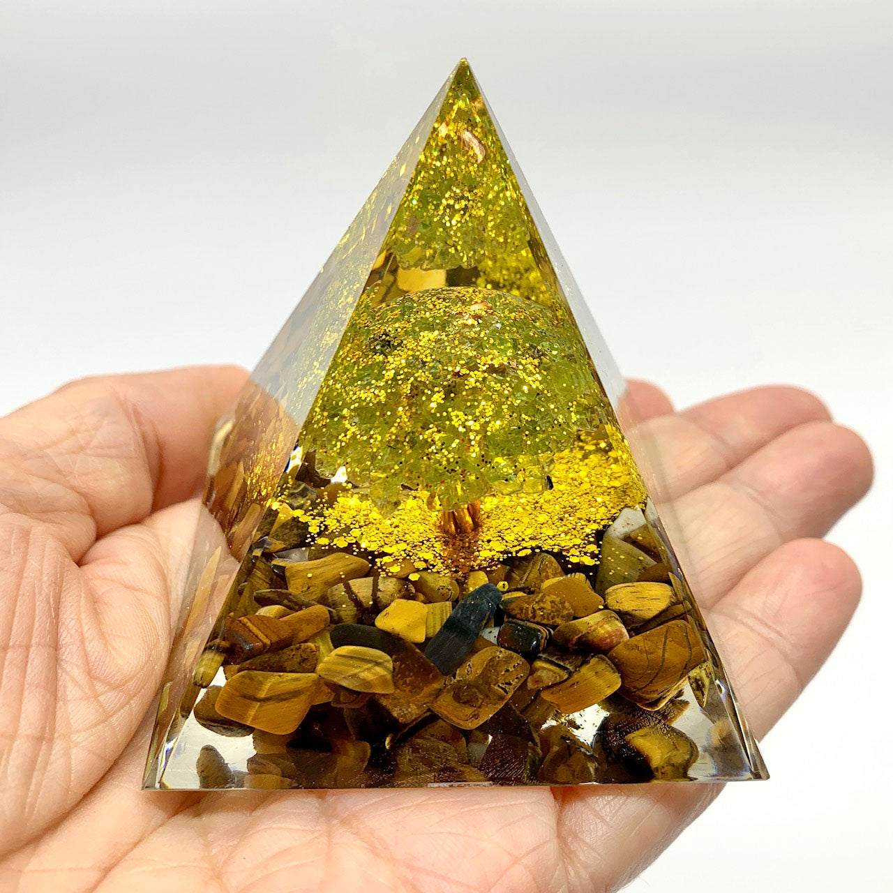 Tree of Life Orgonite Pyramid