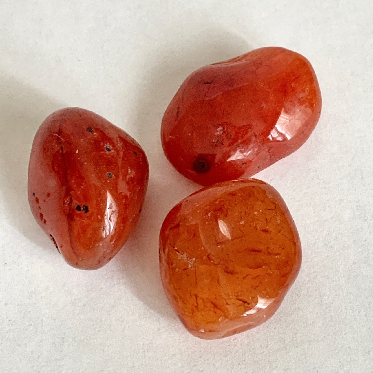 Orange Carnelian Stone Set, Tumbled