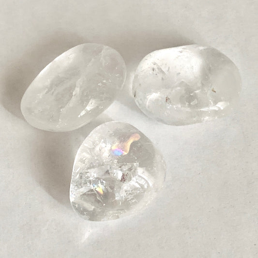 Clear Quartz Stone Set, Tumbled