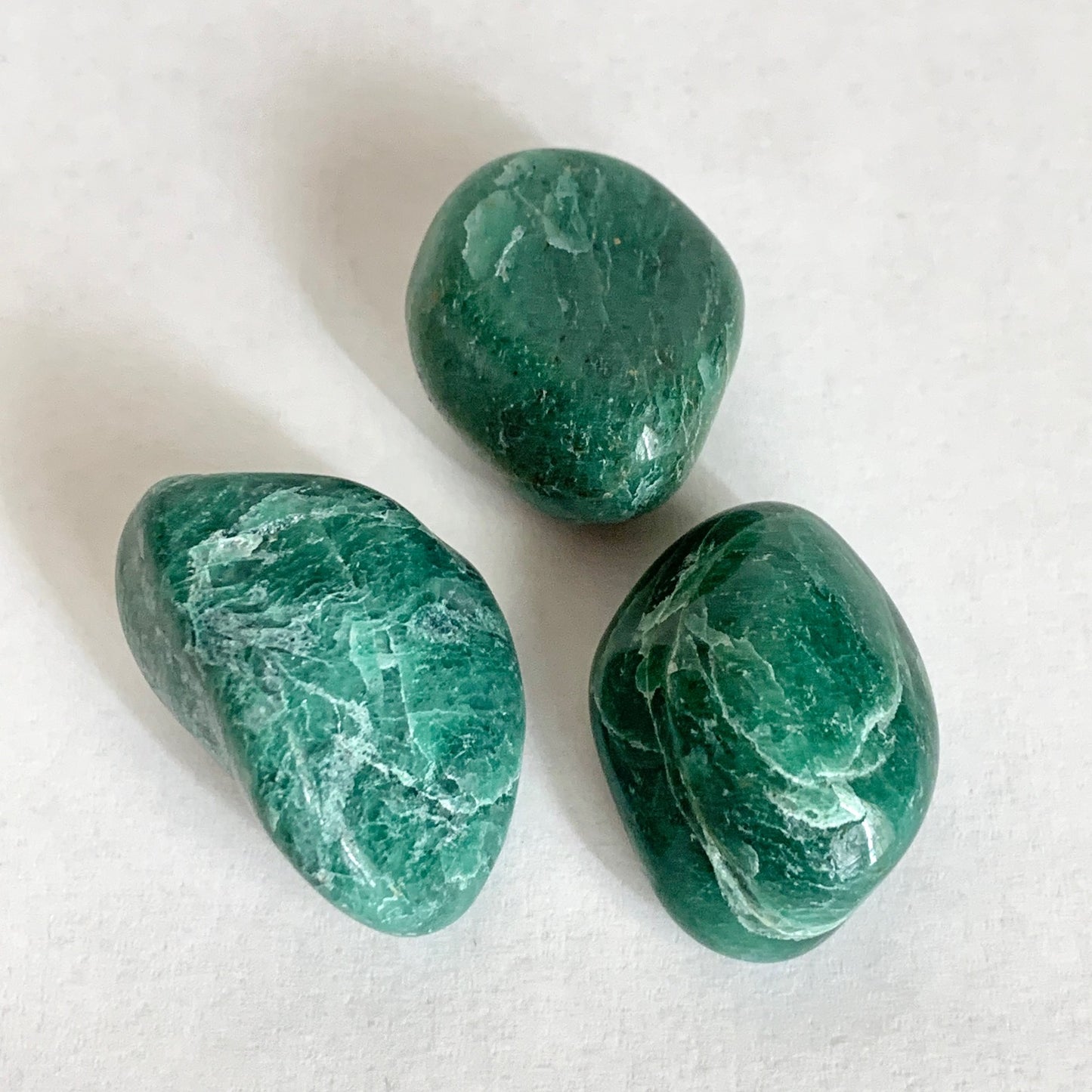 Green Jade Stone Set, Tumbled